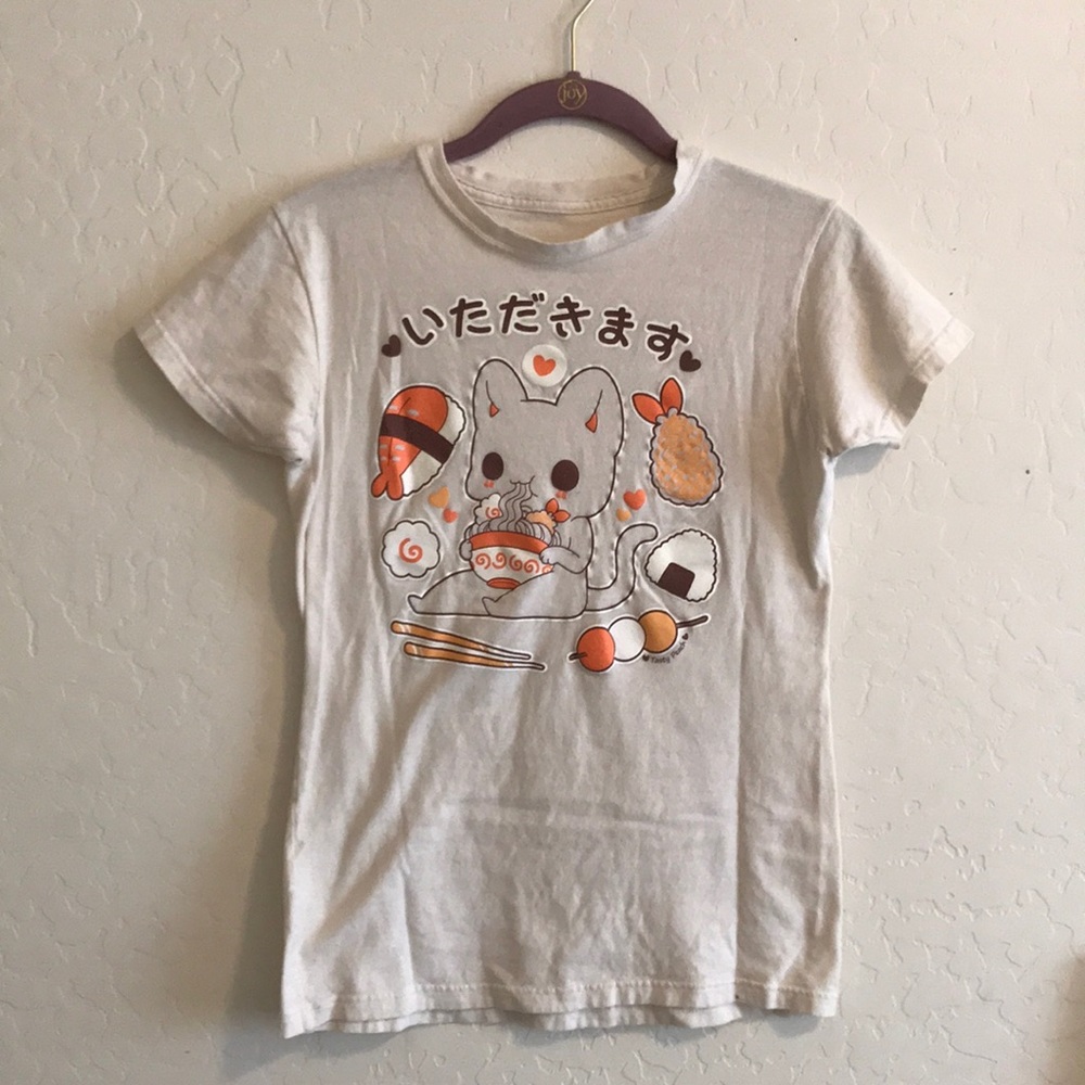 Cream Graphic Top